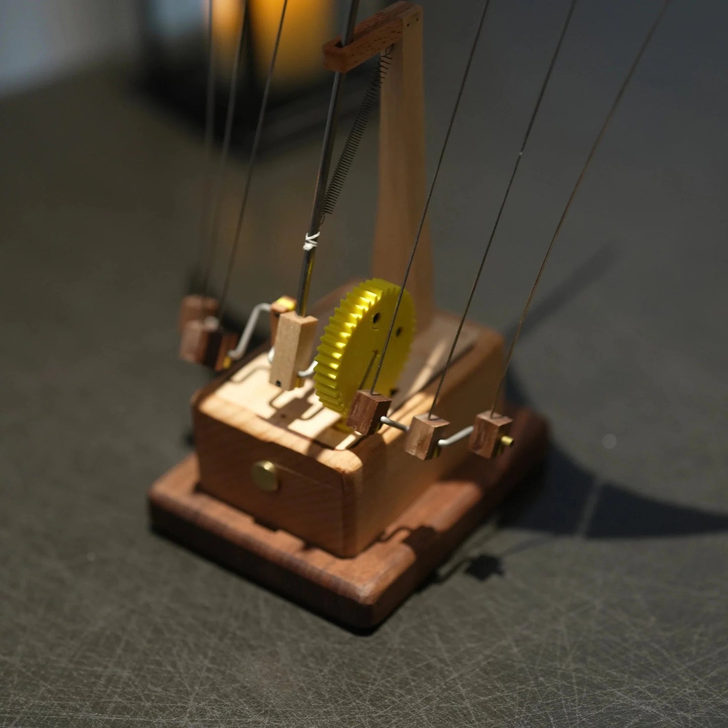 Artisan Wooden Manta Ray Automaton