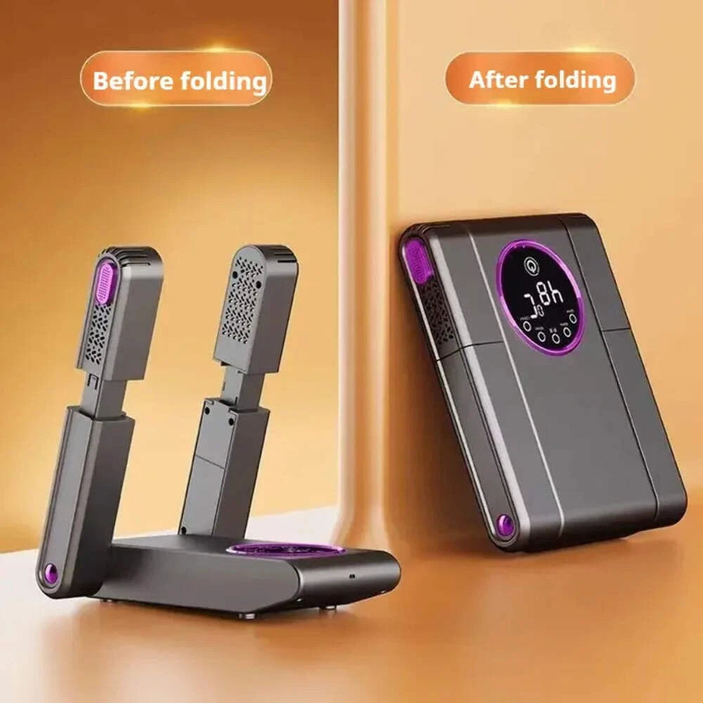 🦶 Footwear Dryer (Boots/Shoes/Gloves) – Electric Heater, Timer, Handle & Foldable Smart Panel