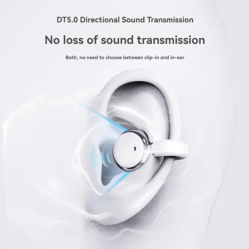 Clip-on sports noise-canceling headphones