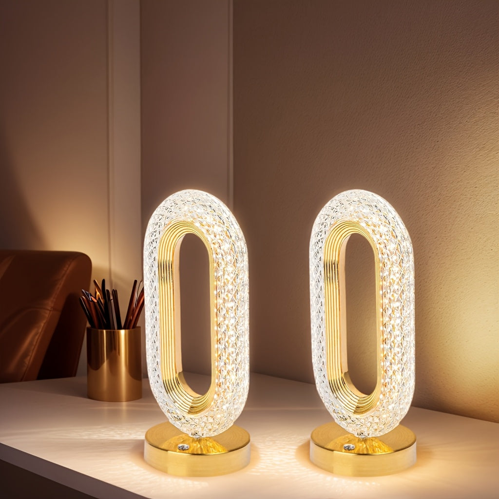 💡 Modern LED Desk Lamp – 3 Colors, USB Rechargeable