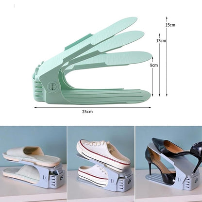 Adjustable shoe rack