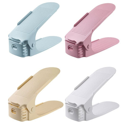 Adjustable shoe rack