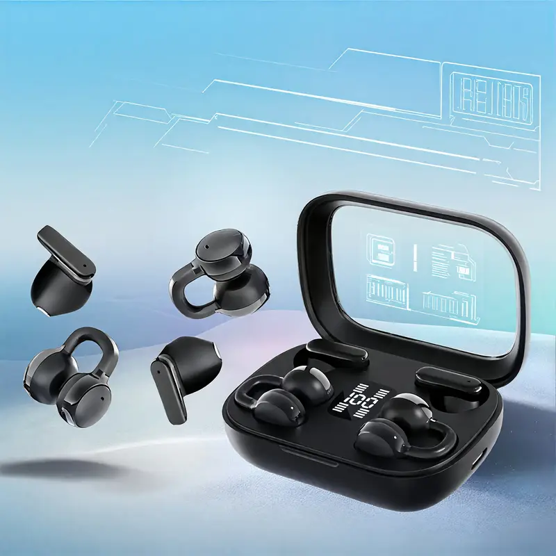 Clip-on sports noise-canceling headphones