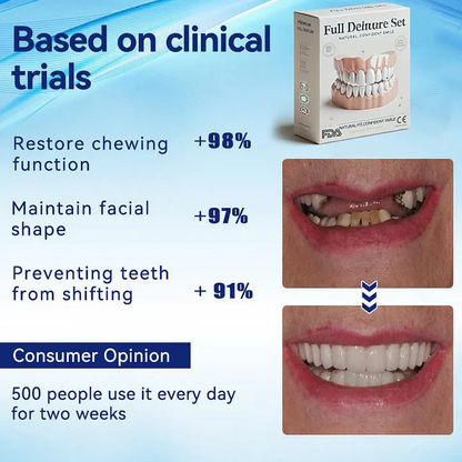 🦷Advanced Customized Full Denture Set🦷  (🔥10.000+ Sold In Last 30 Day)