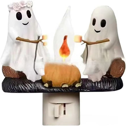 👻Ghost Bonfire Flickering Flame Halloween Night Light