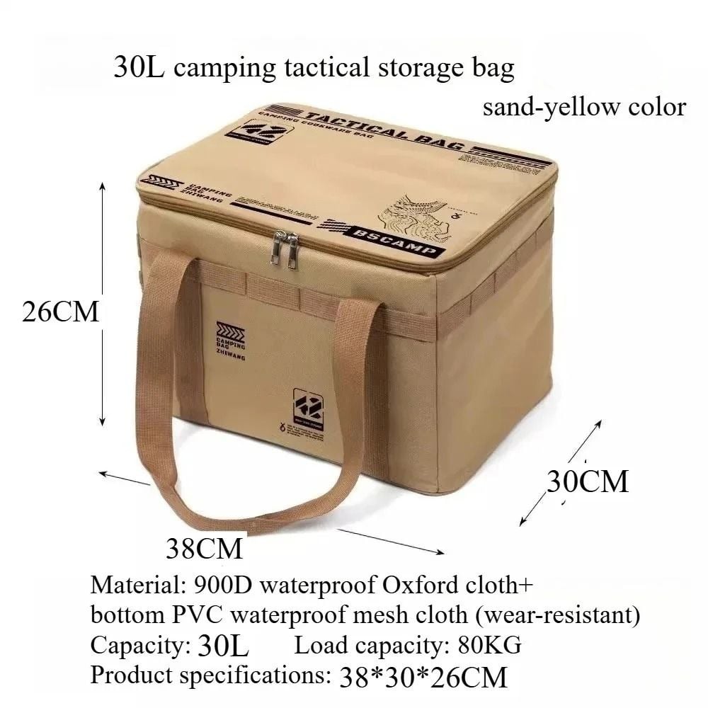 🔥Hot Sale 38% OFF🔥Large Capacity Outdoor Folding Storage Bag Waterproof Portable Camping & Picnic Organizer