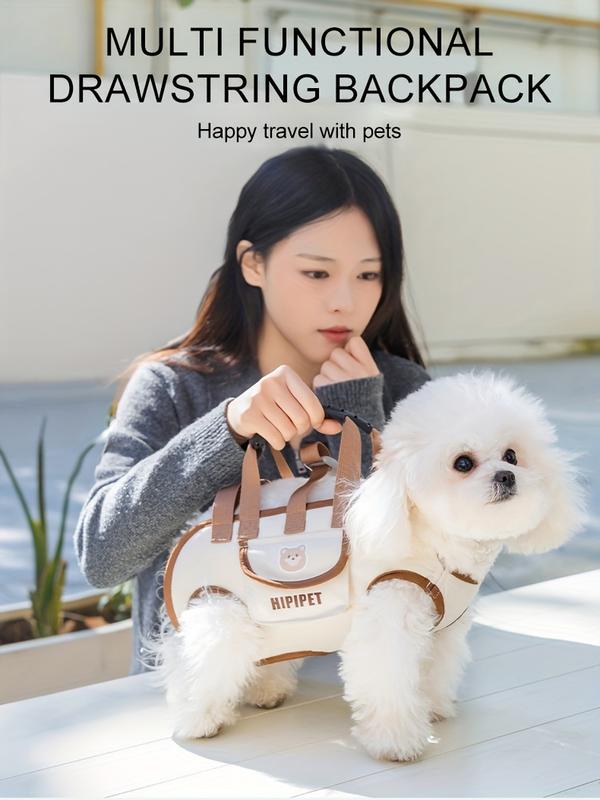 Cat bag, dog bag, outdoor portable, breathable pet traction backpack, hand-held diagonal cross, lightweight travel harness artifact