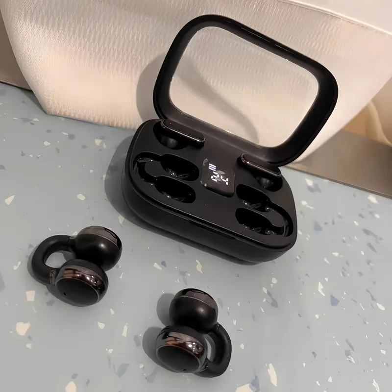 Clip-on sports noise-canceling headphones