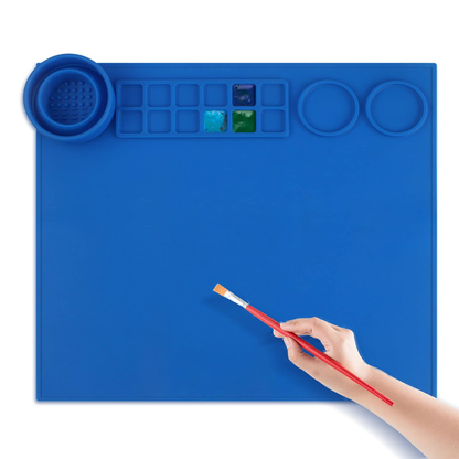 Silicone Painting Mat, Erasable and Washable Art Pad Palette