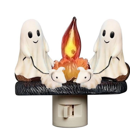 👻Ghost Bonfire Flickering Flame Halloween Night Light