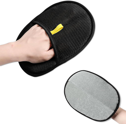 Pet Hair Removal Gloves, and Efficient Pet Hand Hair Removal Gloves, Reusable Pet Hair Removal Gloves. Suitable for Long-Haired and Short-Haired Dogs, Cats and Horses