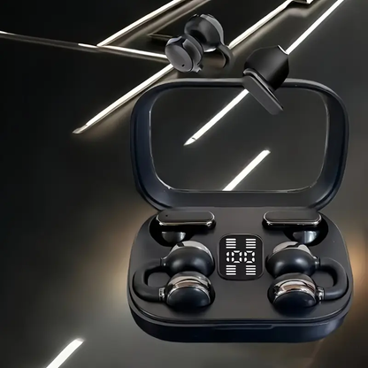 Clip-on sports noise-canceling headphones