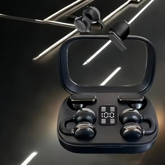 Clip-on sports noise-canceling headphones