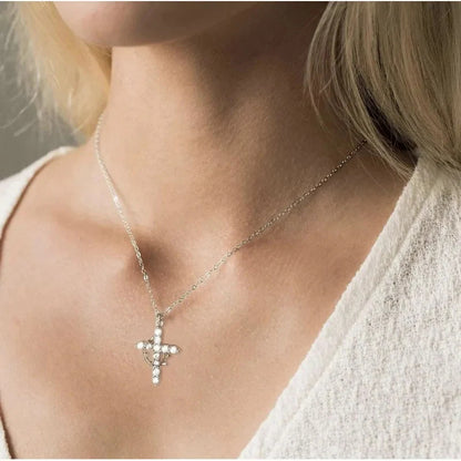 Cross and Crown Necklace