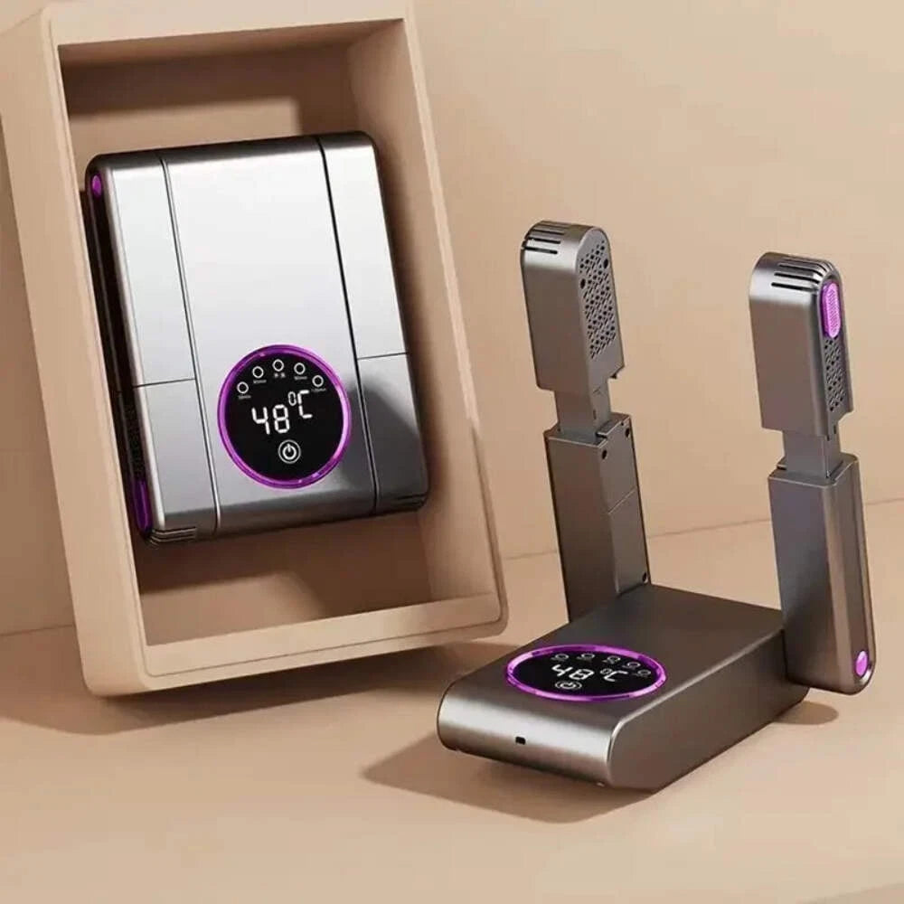 🦶 Footwear Dryer (Boots/Shoes/Gloves) – Electric Heater, Timer, Handle & Foldable Smart Panel