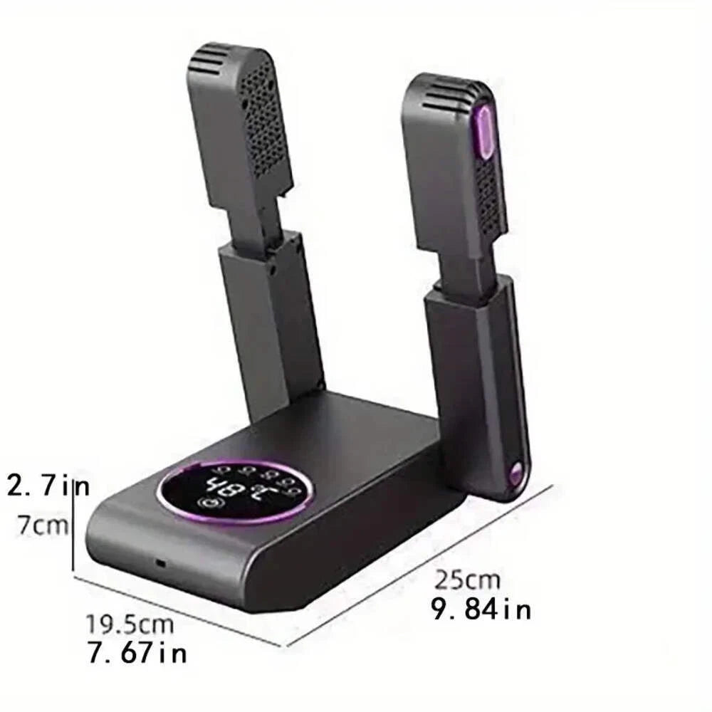 🦶 Footwear Dryer (Boots/Shoes/Gloves) – Electric Heater, Timer, Handle & Foldable Smart Panel