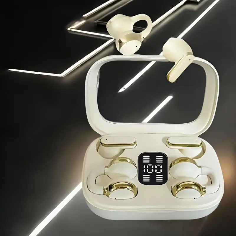 Clip-on sports noise-canceling headphones