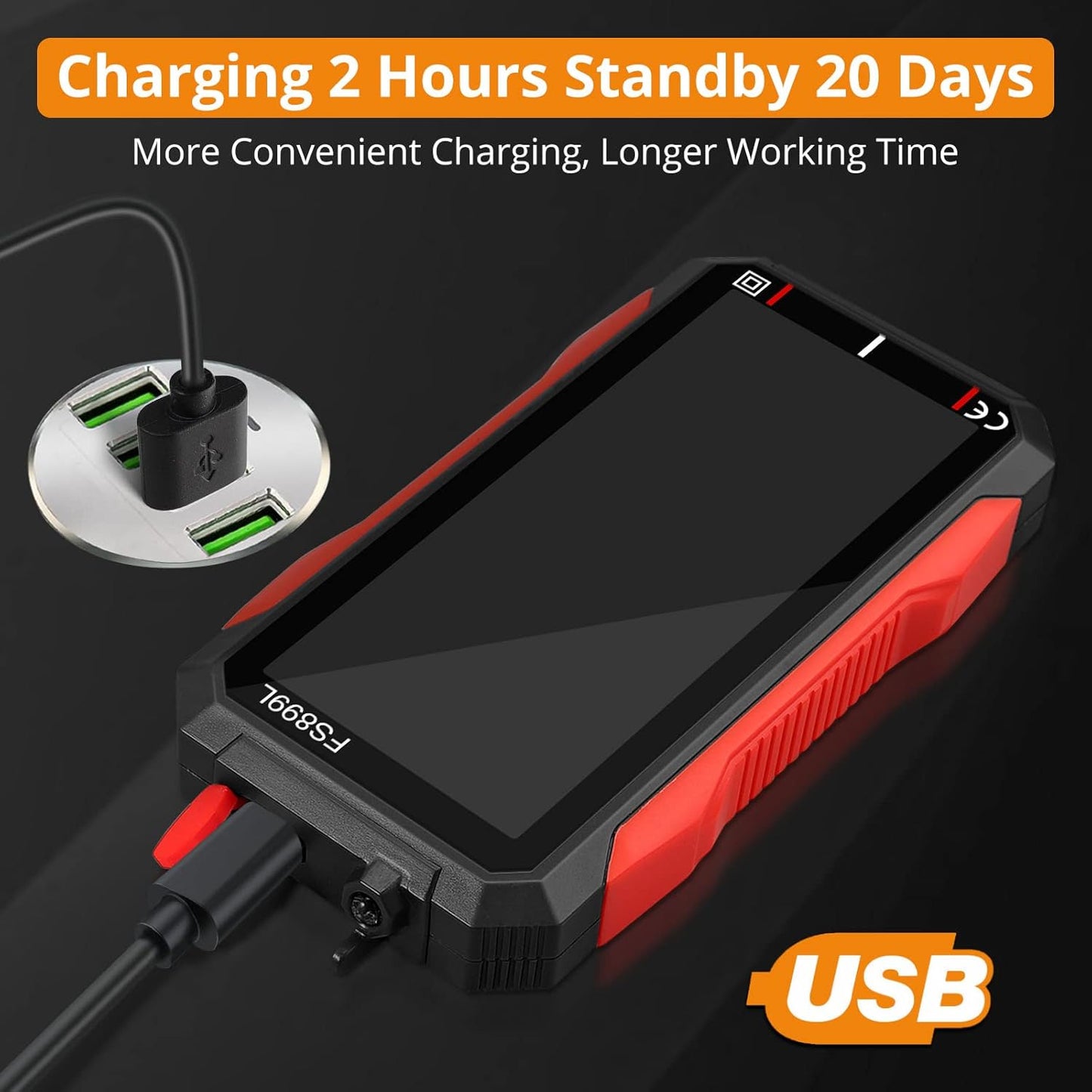 ⚡USB Rechargeable Digital Multimeter🔋– 6000 Counts. Large Color Screen & Backlight! 🛠️🔌