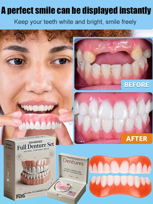 🦷Advanced Customized Full Denture Set🦷  (🔥10.000+ Sold In Last 30 Day)