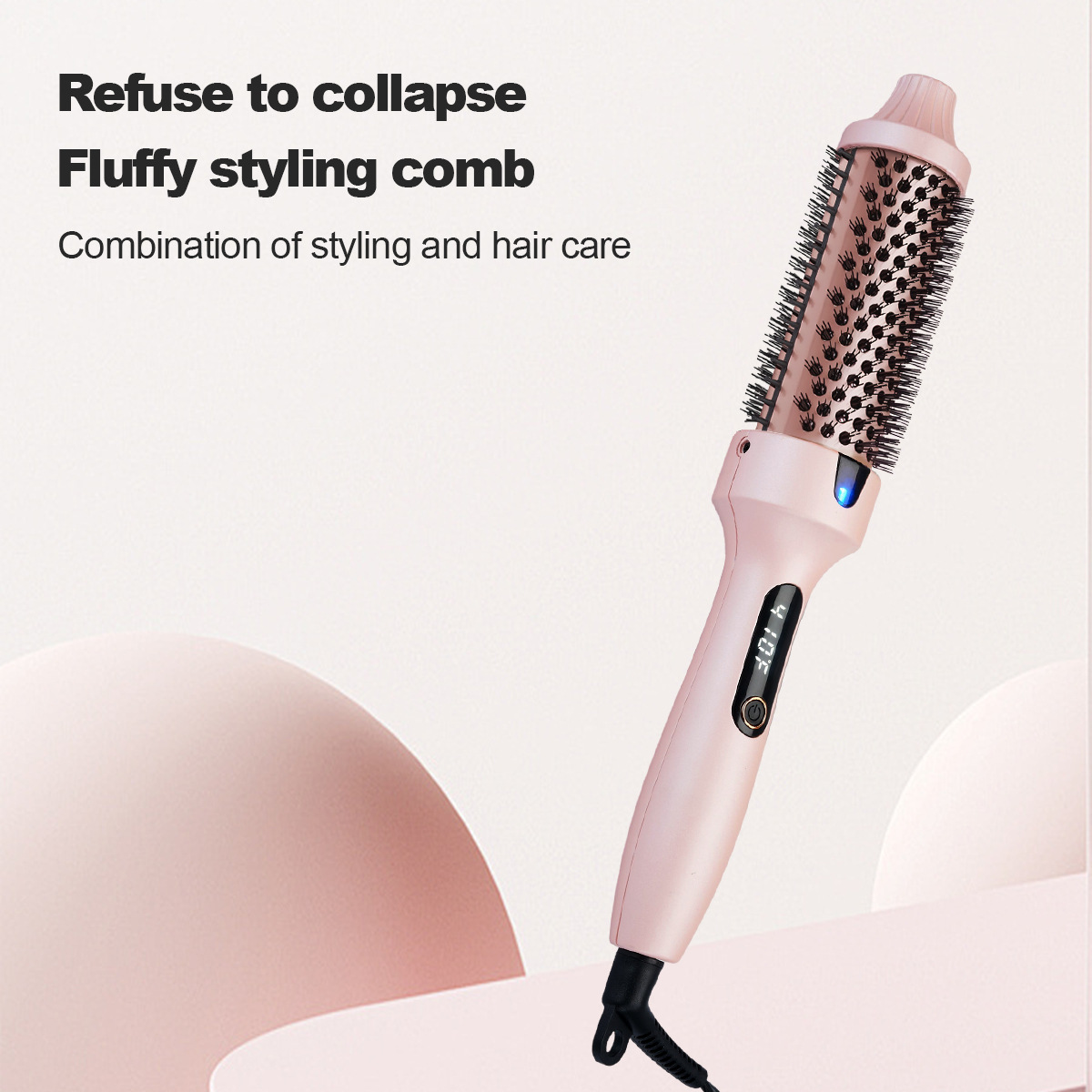 Wavytalk Steamline Pro Steam Hair Straightener Brush Hair Straightening Comb with Scrunchie and Glove