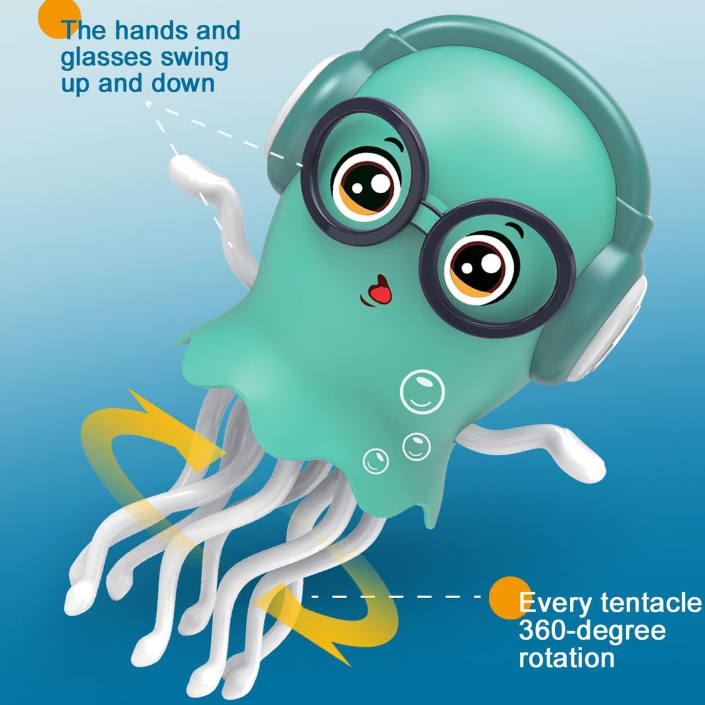 🎶 Crawling Jellyfish Toy – Lights & Music 🧸